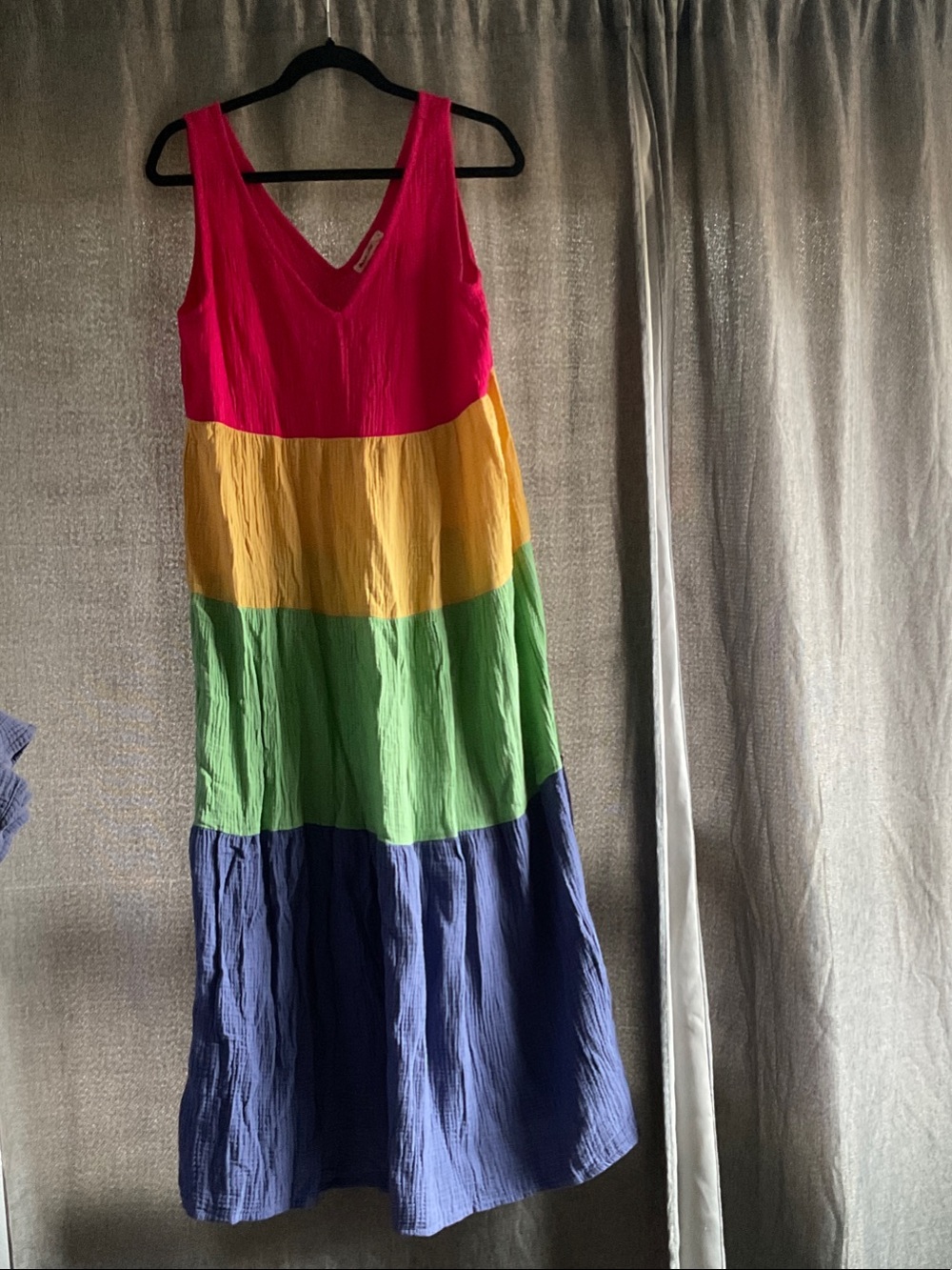 Marine Layer Rainbow Colorblock Maxi Dress